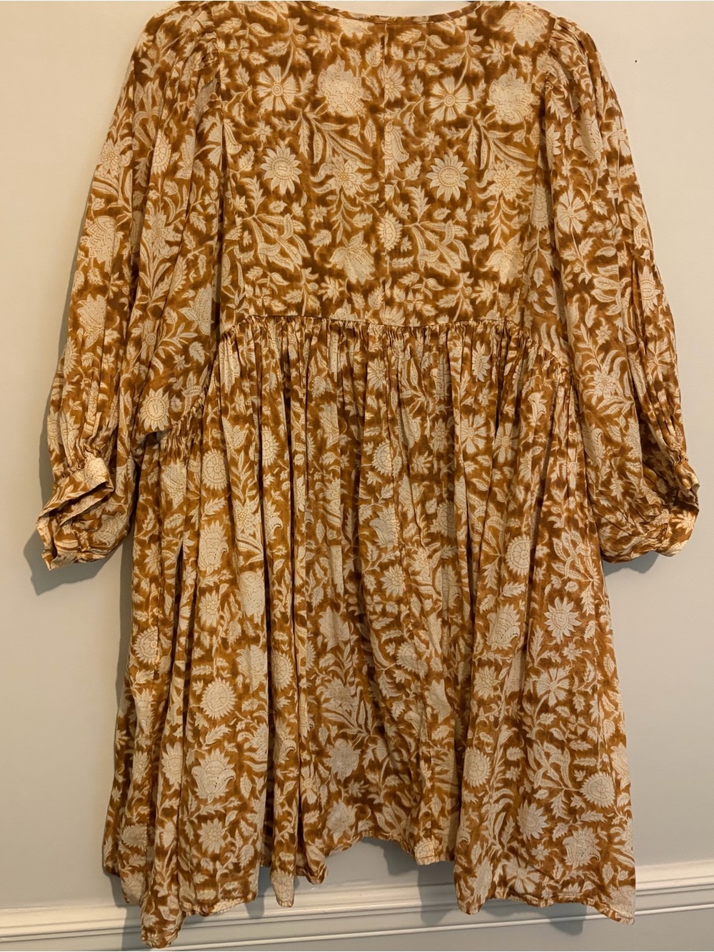 Natural Life 100% Cotton Floral Oversized Tunic Dress Sz XL X-Large - Picture 7 of 12